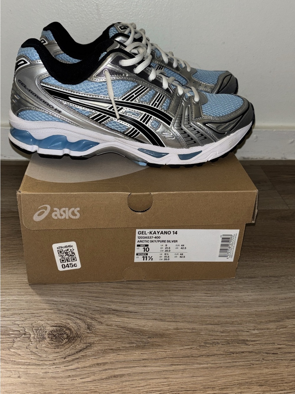 Asics Gel-Kayano 14 Sneakers - Light Blue & Silver